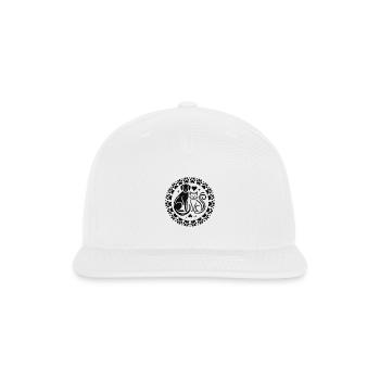 minimalist pet - Snapback Baseball Cap - white - Front