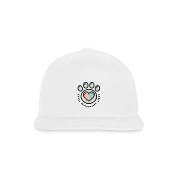 minimalist pet - Snapback Baseball Cap - white - Front