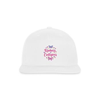 kindness is contagious - Snapback Baseball Cap - white - Front