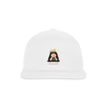 What you sow today will yield tomorrow. - Snapback Baseball Cap - white - Front