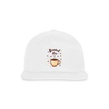Brewed Bliss - Snapback Baseball Cap - white - Front