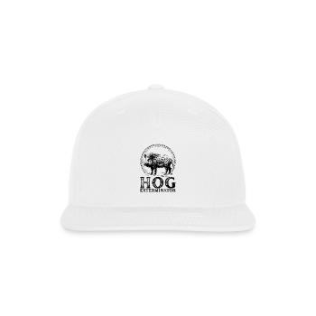 Hog Exterminator Boar Hunting Wild Hog Hunter - Snapback Baseball Cap - white - Front