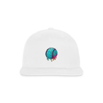 Ice Cream Drip Baseball - Snapback Baseball Cap - white - Front