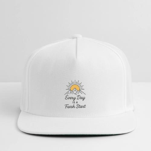 Inspirational Mountain Sunrise Motif - Snapback Baseball Cap