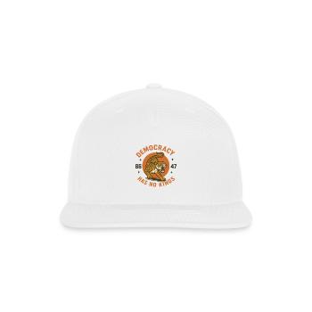 Democracy has no kings - Snapback Baseball Cap - white - Front