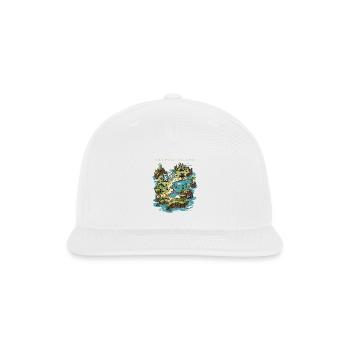 Cryptid Island - Snapback Baseball Cap - white - Front