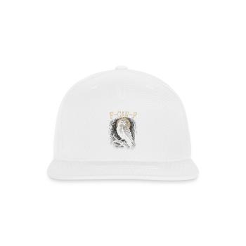 F-Caw-F Crow Funny Crow FCAWF F Caw F - Snapback Baseball Cap - white - Front