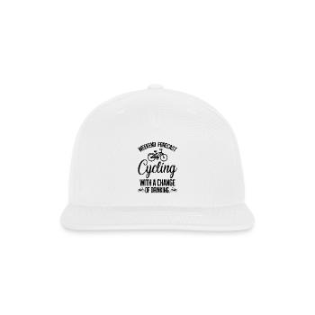 Please attach the design file - Snapback Baseball Cap - white - Front