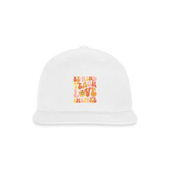 Be Kind To Each Other - Snapback Baseball Cap - white - Front