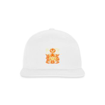 Whimsical Pumpkin Family Halloween - Snapback Baseball Cap - white - Front