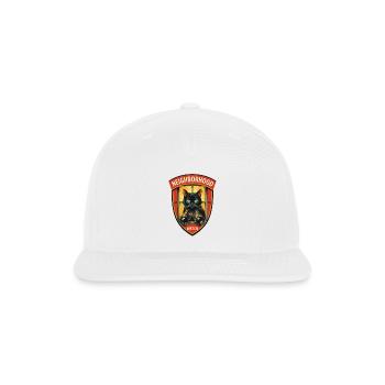 cartoon cat - Snapback Baseball Cap - white - Front