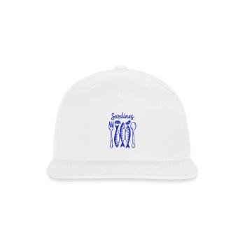 Sardine Feast Vintage Illustration - Snapback Baseball Cap - white - Front