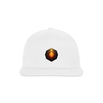 Golden Hex Spiral Radiance - Snapback Baseball Cap - white - Front