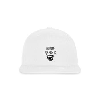 Noise Collage: Eyes and Mouth - Snapback Baseball Cap - white - Front