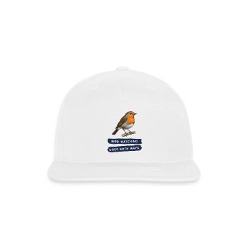 Bird Watching Goes Both Ways - Snapback Baseball Cap - white - Front