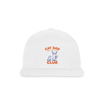 Life is Better With Cats - Snapback Baseball Cap - white - Front