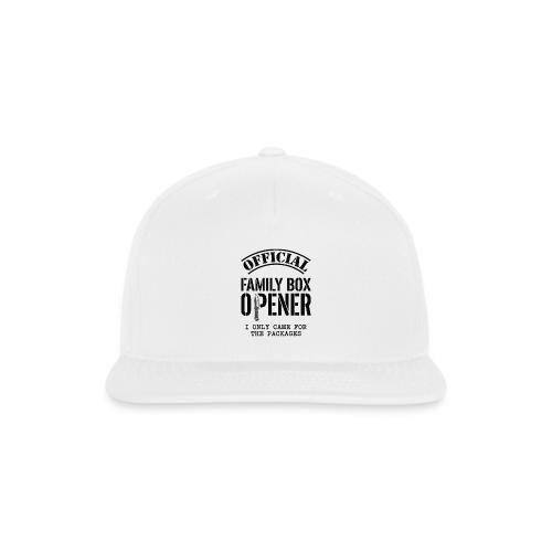 Official Family Box Opener Funny Knife Collector - Snapback Baseball Cap
