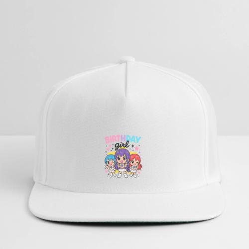 Cute Chibi Birthday Idol Girls - Snapback Baseball Cap