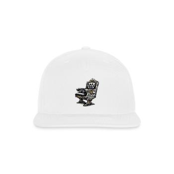 Ornate Baroque Throne Illustration - Snapback Baseball Cap - white - Front