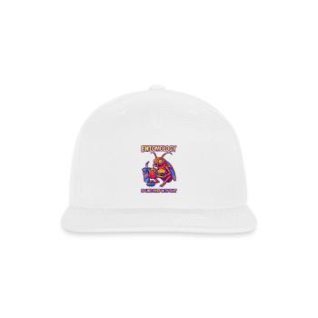 Entomology Burger Meme - Snapback Baseball Cap - white - Front