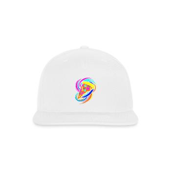 Pizza Slice - Snapback Baseball Cap - white - Front