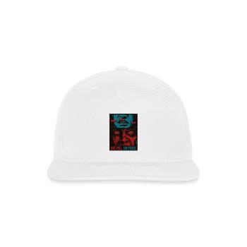 One Pill No Peace - Snapback Baseball Cap - white - Front