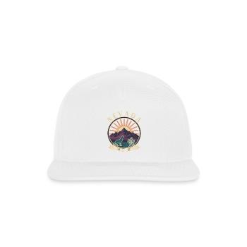 Nevada Wolf Sunset - Snapback Baseball Cap - white - Front