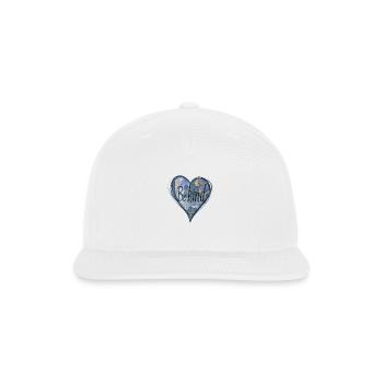 Be Kind Watercolor Heart - Snapback Baseball Cap - white - Front