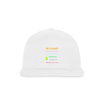 Say_It_In_Polish - Snapback Baseball Cap - white - Front