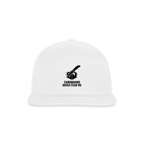 Cardboard Boxes Fear Me - Funny EDC Pocket Knife - Snapback Baseball Cap