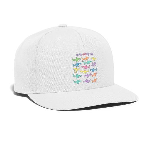 It’s Okay To – Cute Pastel Shark - Snapback Baseball Cap