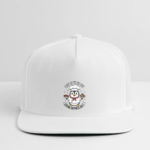 cute Penguin Chef-Funny Cartoon Daily Happiness - Snapback Baseball Cap