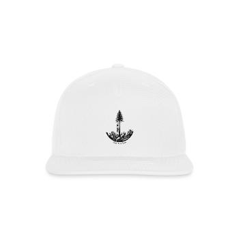 Stand Tall Pine Tree Urban Jungle Nature Design - Snapback Baseball Cap - white - Front