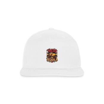Tacos and Tequila Fiesta - Snapback Baseball Cap - white - Front