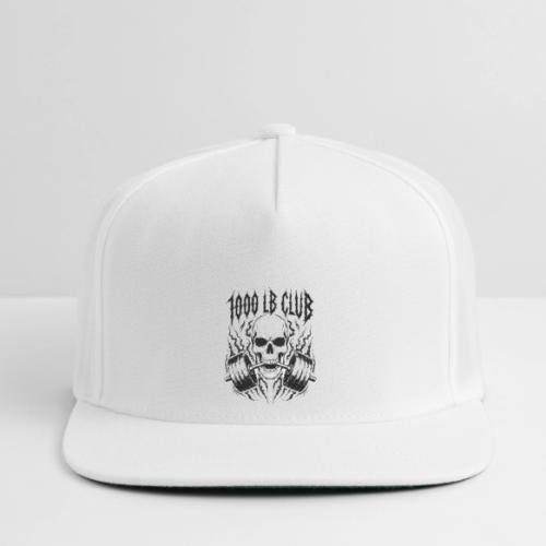 1000 LB Club Skull Barbell Powerlif - Snapback Baseball Cap