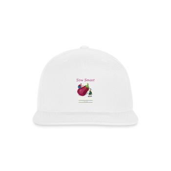 Sow Smart Sell Smarter - Snapback Baseball Cap - white - Front