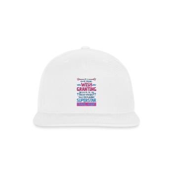 Wish Granting Travel Superstar - Snapback Baseball Cap - white - Front