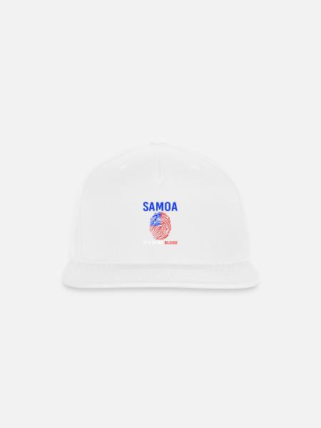 Samoa Flag Samoan Tribal Pride - Snapback Baseball Cap - white