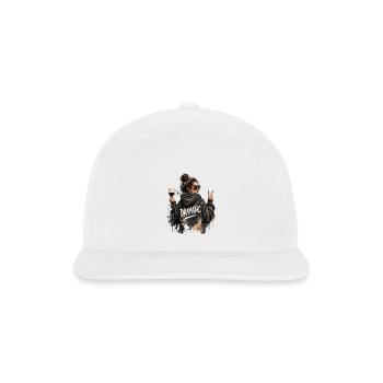  Dramatic Wine Lover Girl Aesthetic Moody Vibes - Snapback Baseball Cap - white - Front