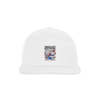 America 250th Anniversary Patriotic Freedom 2026 - Snapback Baseball Cap - white - Front