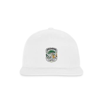 Savannah Georgia Paranormal Ghost Hunting Squares - Snapback Baseball Cap - white - Front