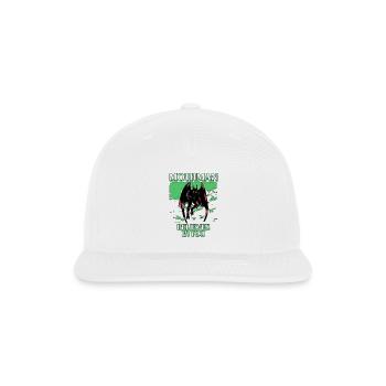 Mothman Believes In You - Snapback Baseball Cap - white - Front