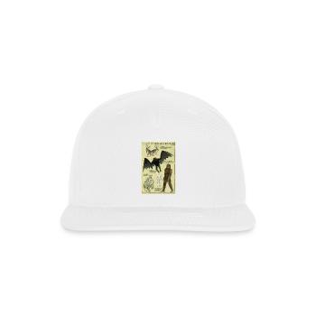 North American Cryptids Poster - Snapback Baseball Cap - white - Front