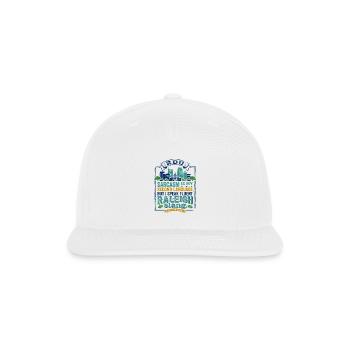 Fluent Raleigh Slang Second Language Sarcasm - Snapback Baseball Cap - white - Front