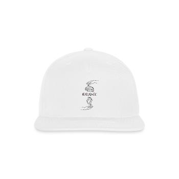 The Balance = Brain & Heart  - Snapback Baseball Cap - white - Front
