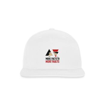  More Facts To More Faults – Vintage Signpost Phil - Snapback Baseball Cap - white - Front