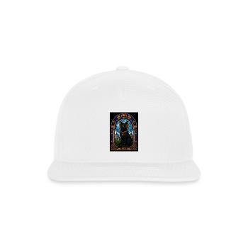 Cat - Snapback Baseball Cap - white - Front
