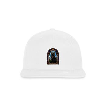 Cat - Snapback Baseball Cap - white - Front