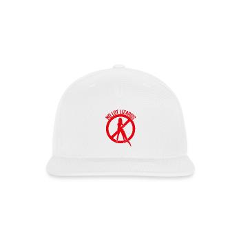 NO LOT LIZRDS - Snapback Baseball Cap - white - Front