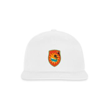 Tropical Shield Sunset Toucan - Snapback Baseball Cap - white - Front